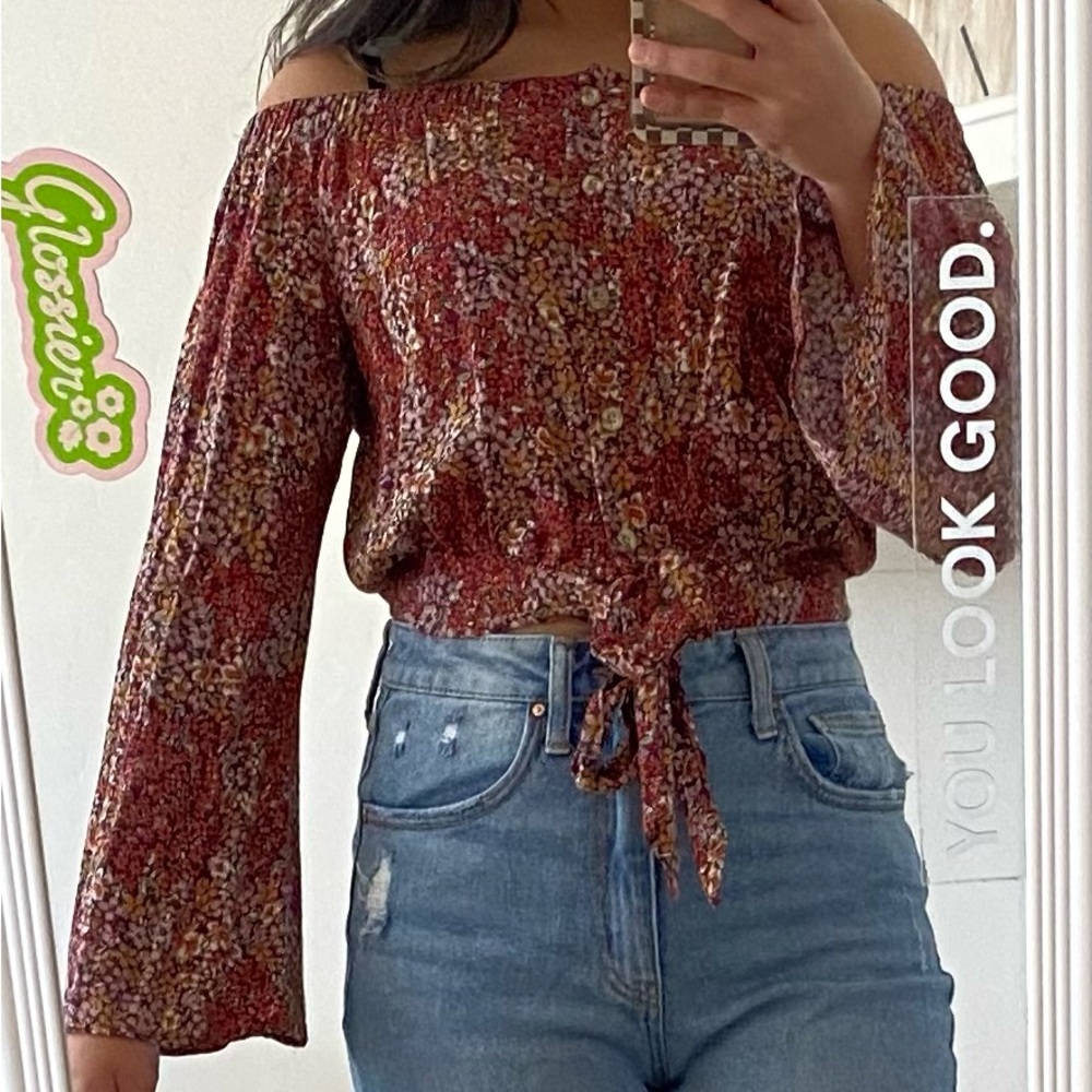 Off Shoulder Floral top